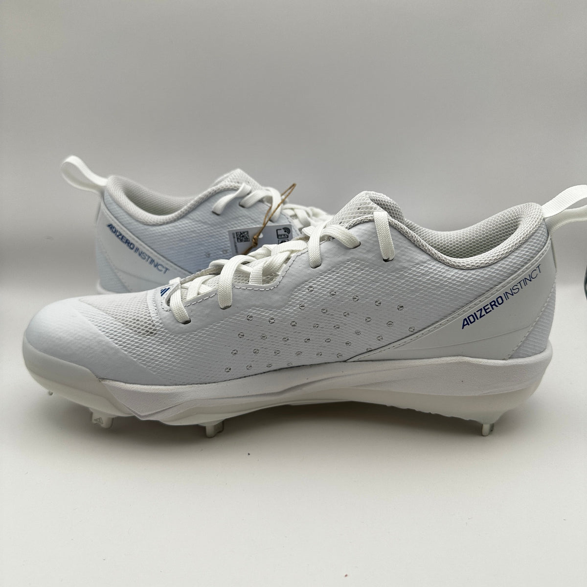 Adidas Womens size 9 Softball Shoes Adizero Instinct IH3471 White Blue