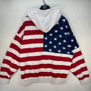 GAP x BALMAIN American Flag Hoodie Terry Cloth Size XL
