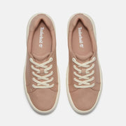 TIMBERLAND WOMEN'S 9 LAUREL COURT LOW LACE SNEAKER LIGHT BEIGE CANVAS NIB