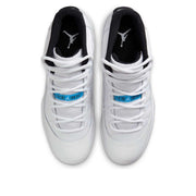 AIR JORDAN MEN'S 9 JORDAN 11 MID TD WHITE BLUE BLACK FOOTBALL CLEATS HM7324-104