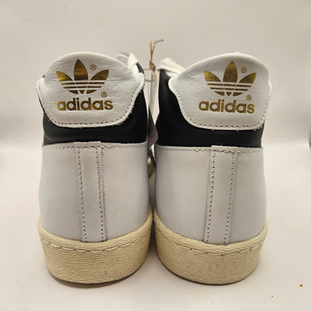 ADIDAS ORIGINALS MEN'S 10 JABBAR HI BLACK WHITE FOOTWEAR JI3445 NWOB