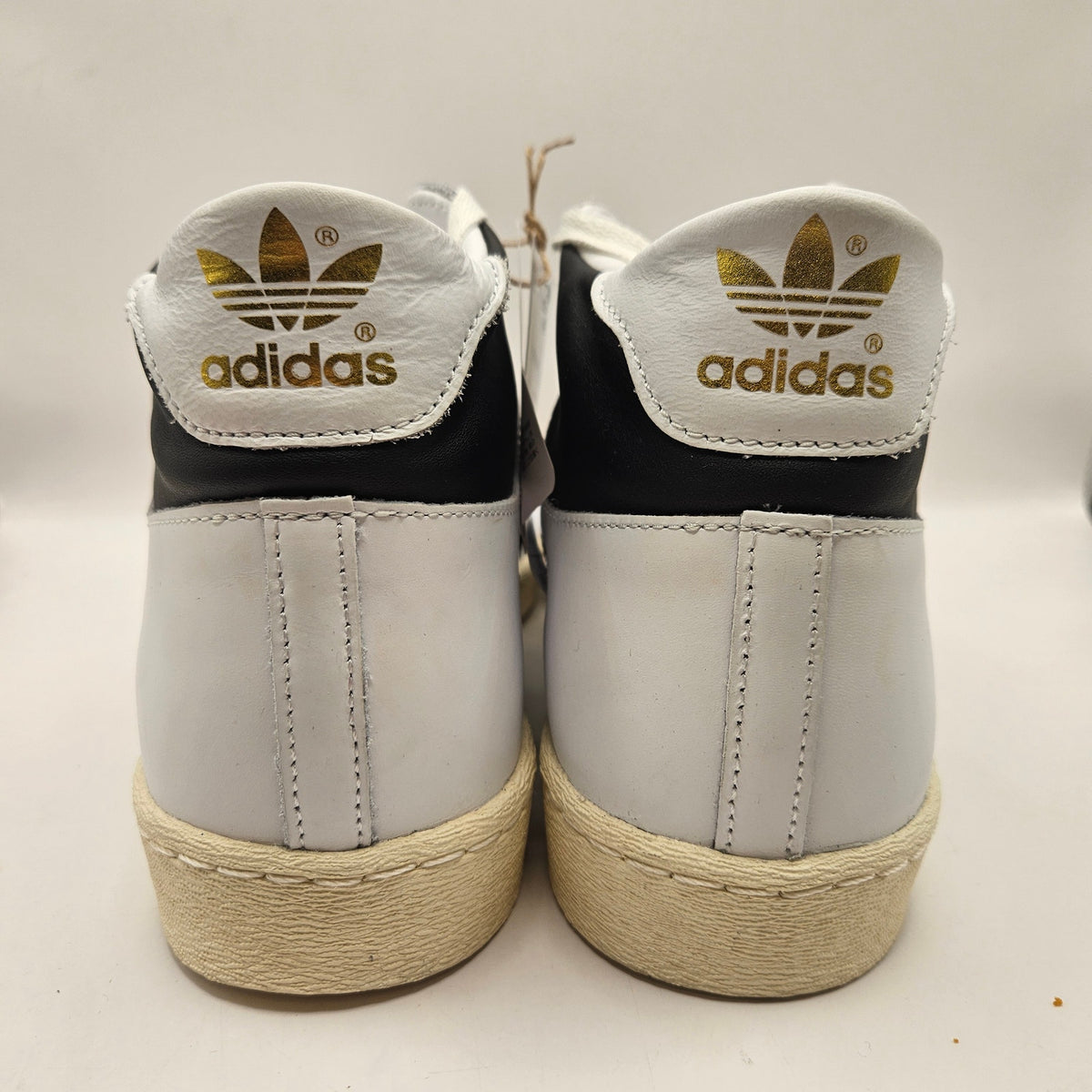 ADIDAS ORIGINALS MEN'S 10 JABBAR HI BLACK WHITE FOOTWEAR JI3445 NWOB