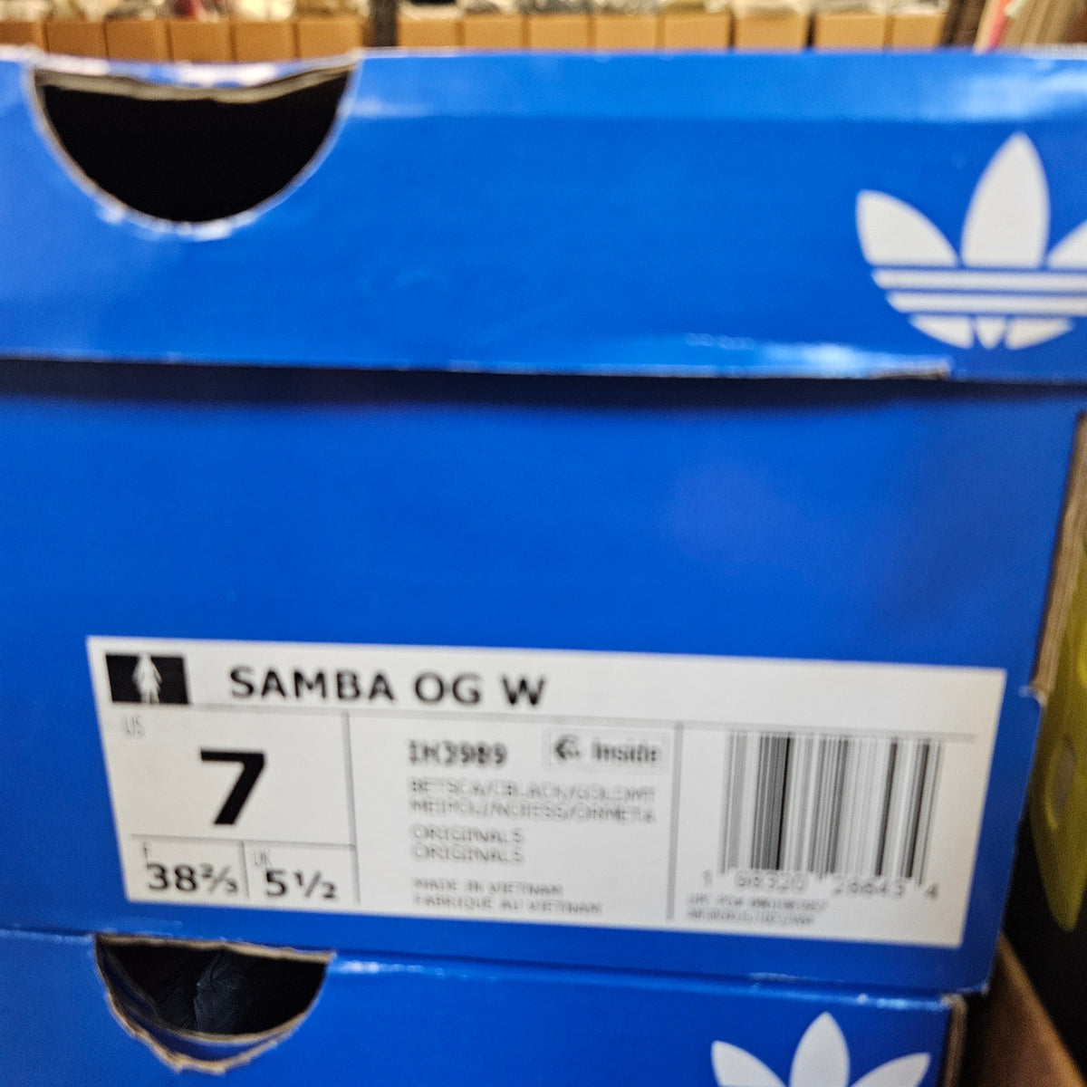 ADIDAS ORIGINALS WOMEN'S 7 PATENT LEATHER SAMBA RARE BETTER SCARLET NIB IH3989