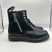 Dr. Doc Martens 1460 Zip Smooth Leather Lace-up Boots Black Size 8 Men’s New