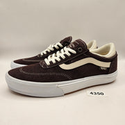 VANS MEN'S 6.5 GILBERT CROCKETT PRO SKATE SHOES DARK BROWN SUEDE POPCUSH