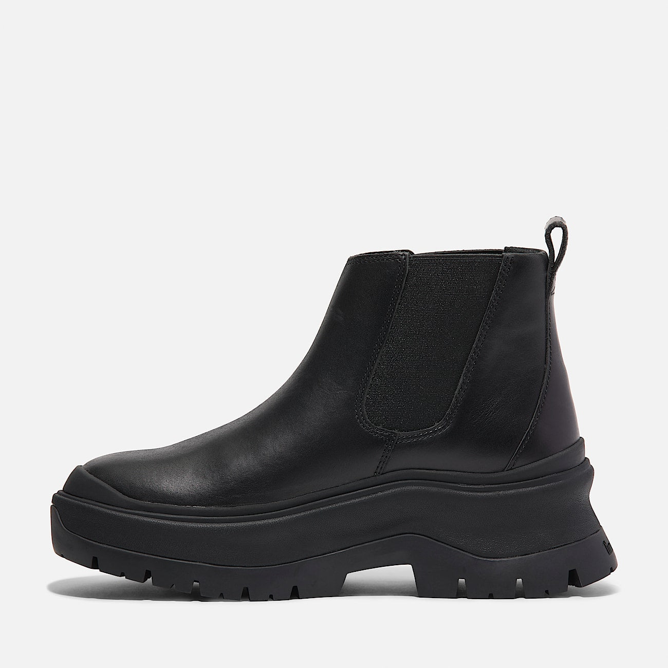 TIMBERLAND WOMEN'S 8.5 ROXIE LANE MID CHELSEA BOOT BLACK FULL GRAIN NIB
