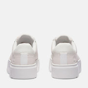 TIMBERLAND WOMEN'S 9.5 LAUREL COURT LOW LACE SNKR WHT FULL GRAIN NIB