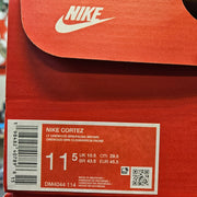 NIKE MEN'S 11.5 CORTEZ LEATHER LIGHT OREWOOD BROWN SAIL DM4044-114 LOW SNEAKER