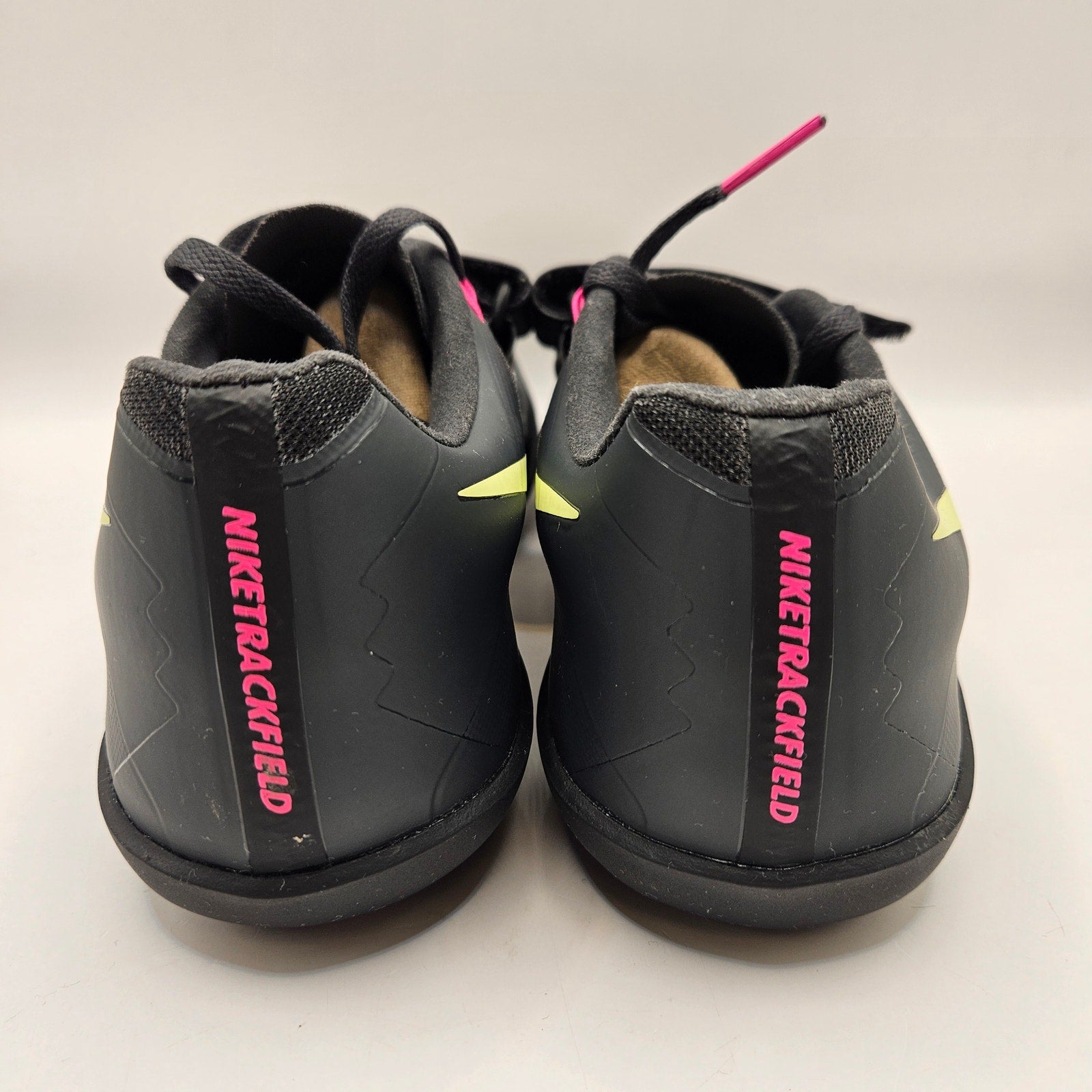 NIKE MEN'S 7 ZOOM RIVAL SD 4 ANTHRACITE-PINK TRACK FIELD SPIKES 685135-004 NWOB