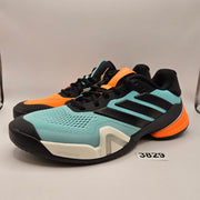 ADIDAS MEN'S 8.5 BARRICADE 14 TENNIS BLACK ORANGE TENNIS SHOES JR1742 NWOB
