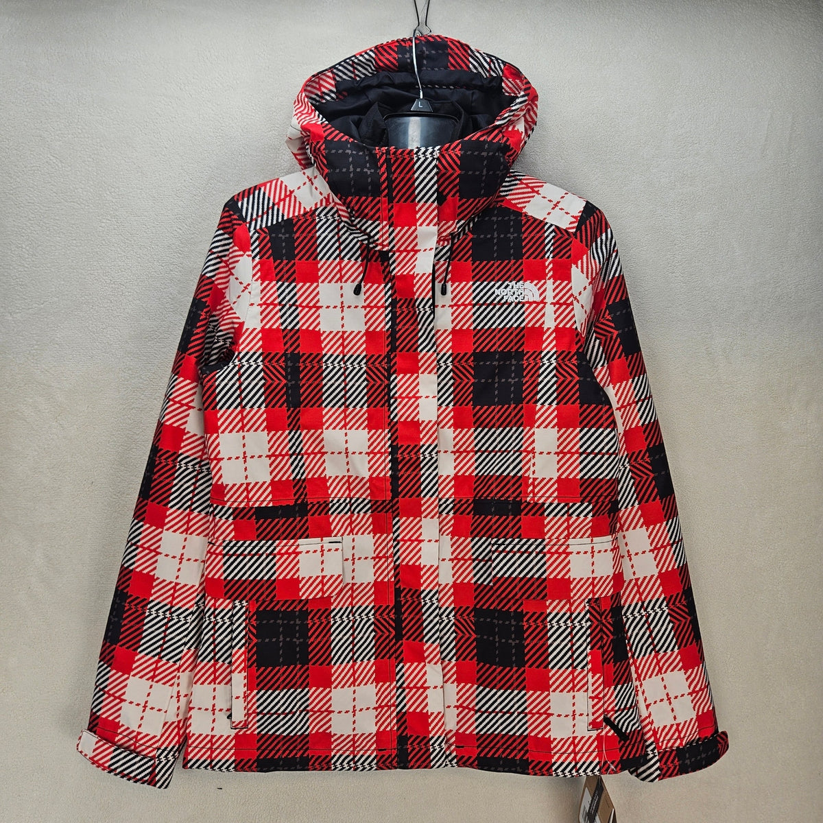 THE NORTH FACE WOMEN S MONARCH TRICLIMATE JACKET 3-IN-1 HOODED JACKET FIERY NWT
