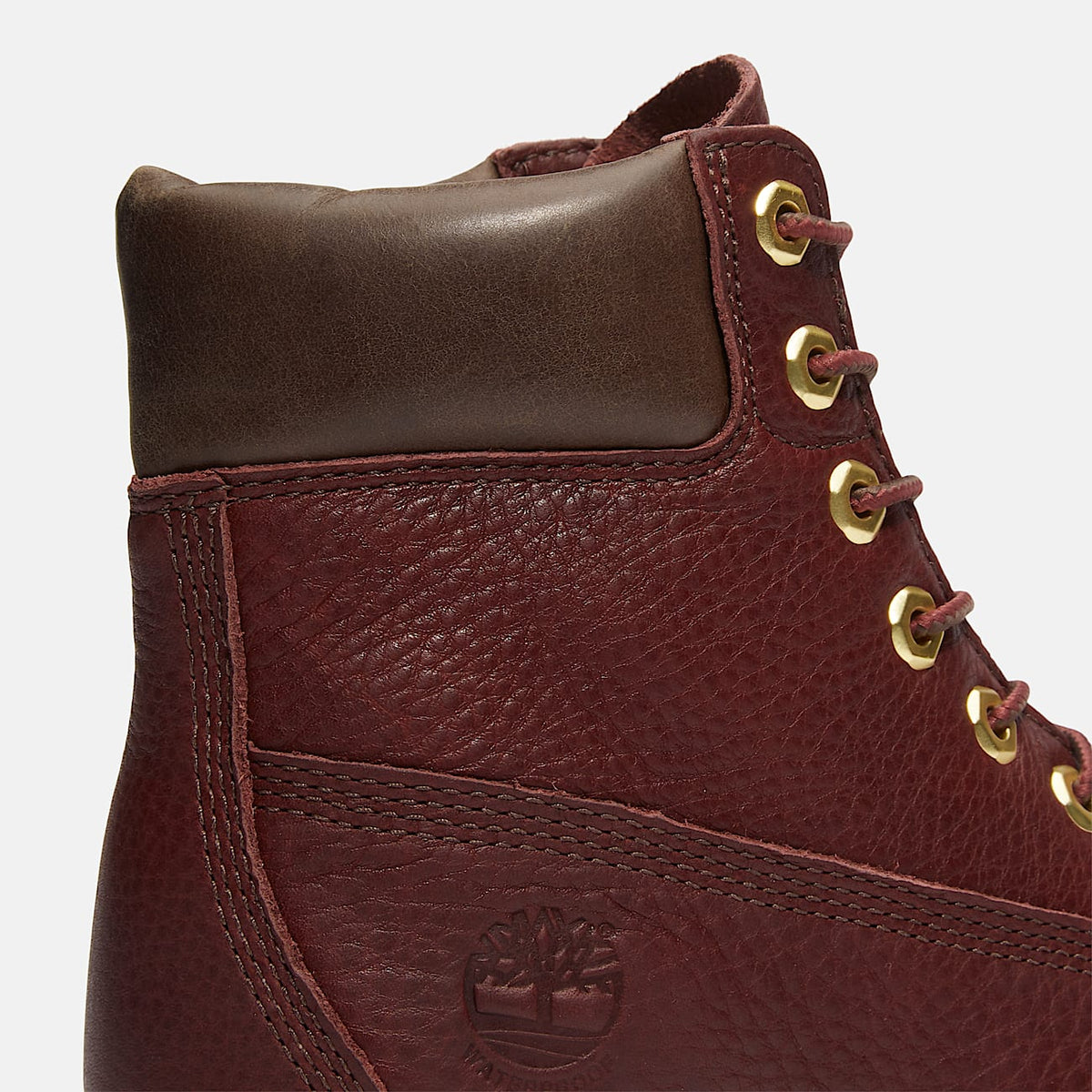TIMBERLAND WOMEN'S 9.5 PREMIUM 6 INCH WATERPROOF BOOT BURGUNDY BROWN NIB