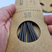 LOT OF 3 - ECCO PREMIUM LACES 80CM COFFEE ROUND NIB 1X3 PAIR