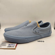 VANS MEN'S 10.5 CLASSIC SLIP ON PASTEL MONO DUSTY BLUE NWOB
