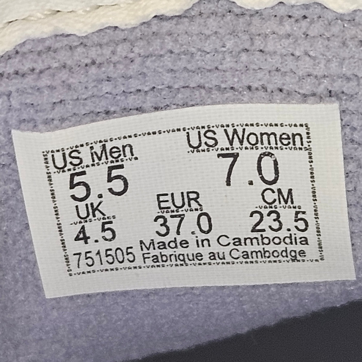 VANS WOMEN'S 7 SPORT LOW LAVENDER SNEAKER SHOES SUEDE NWOB