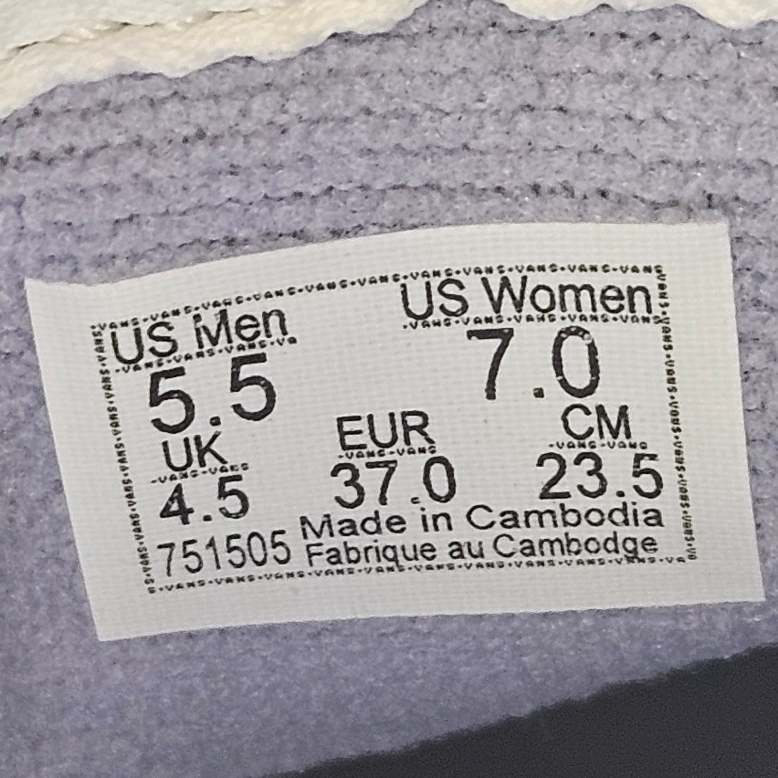 VANS WOMEN'S 7 SPORT LOW LAVENDER SNEAKER SHOES SUEDE NWOB