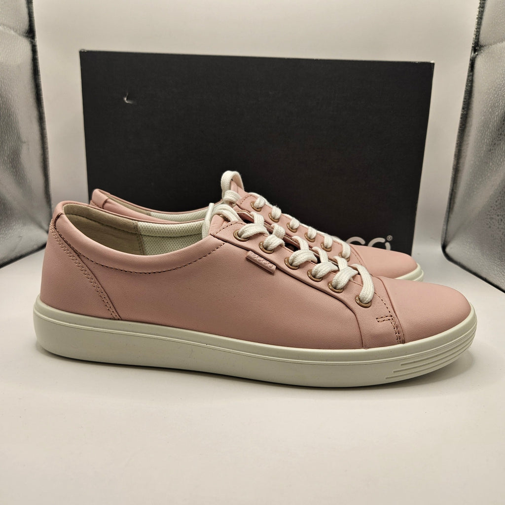 ECCO WOMEN'S 42 CLASSIC SNEAKER SILVER PINK NIB 21865301216
