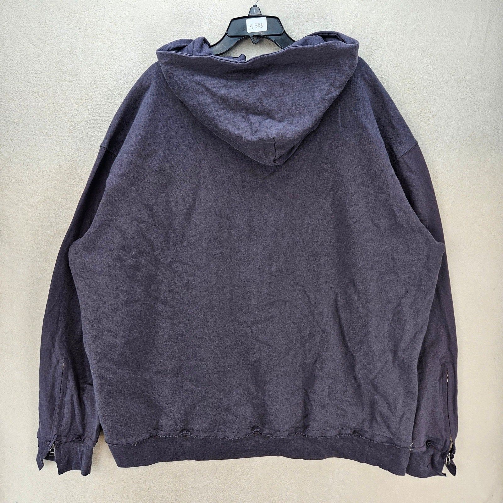 MNML MEN'S XL VINTAGE BLACK MARY PULLOVER HOODIE NWT