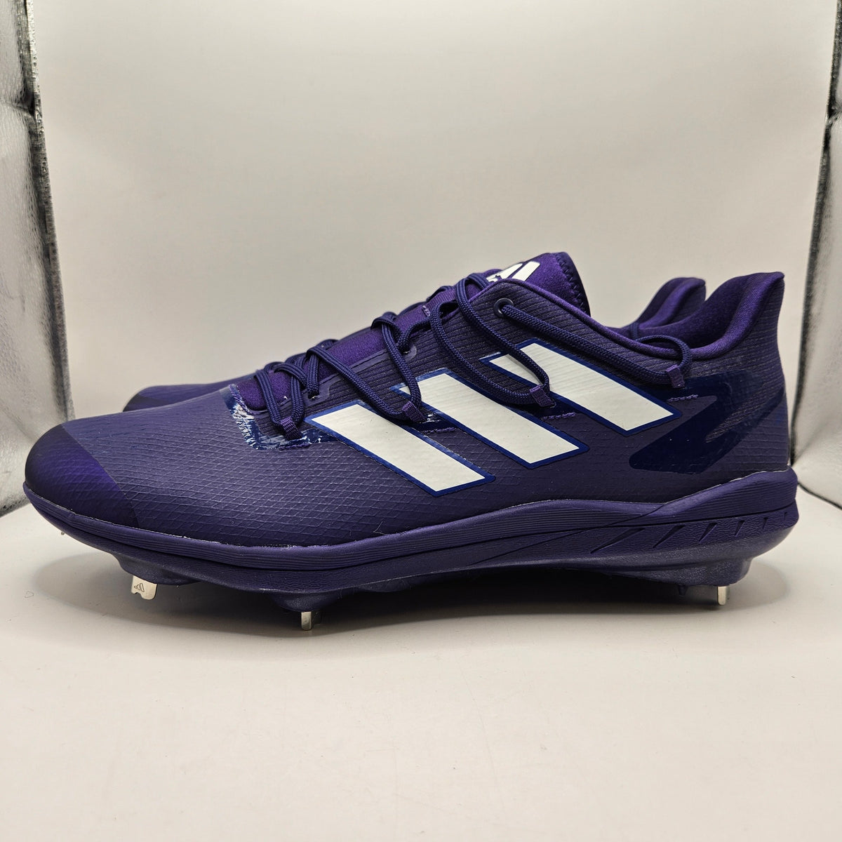 ADIDAS MEN'S 15 ADIZERO AFTERBURNER 8 PURPLE BASEBALL CLEATS H00980