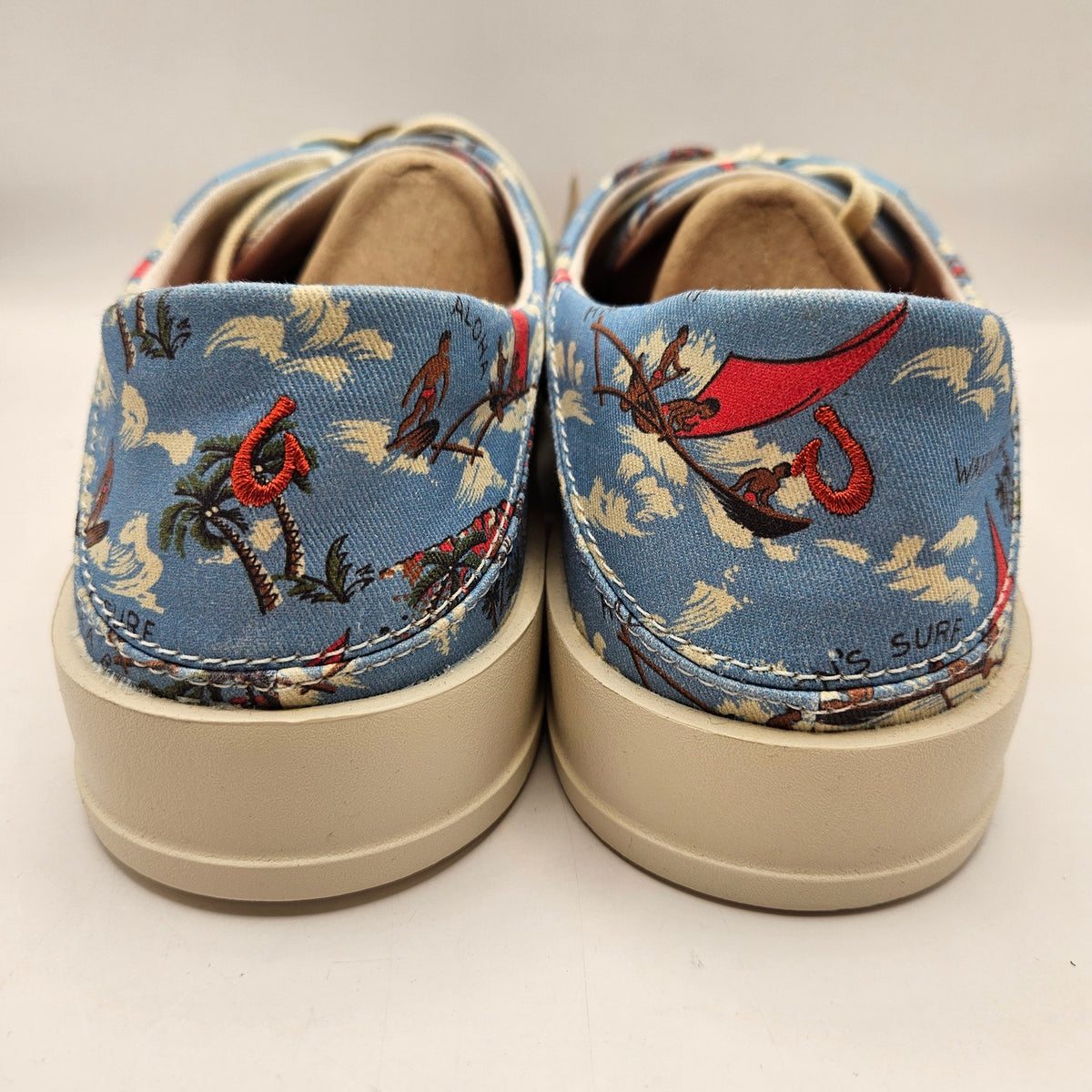 OLUKAI MEN'S 10.5 TRADEWIND OCEANSPRAY WAIKIKI BEACH NWT 10533-RYZQ