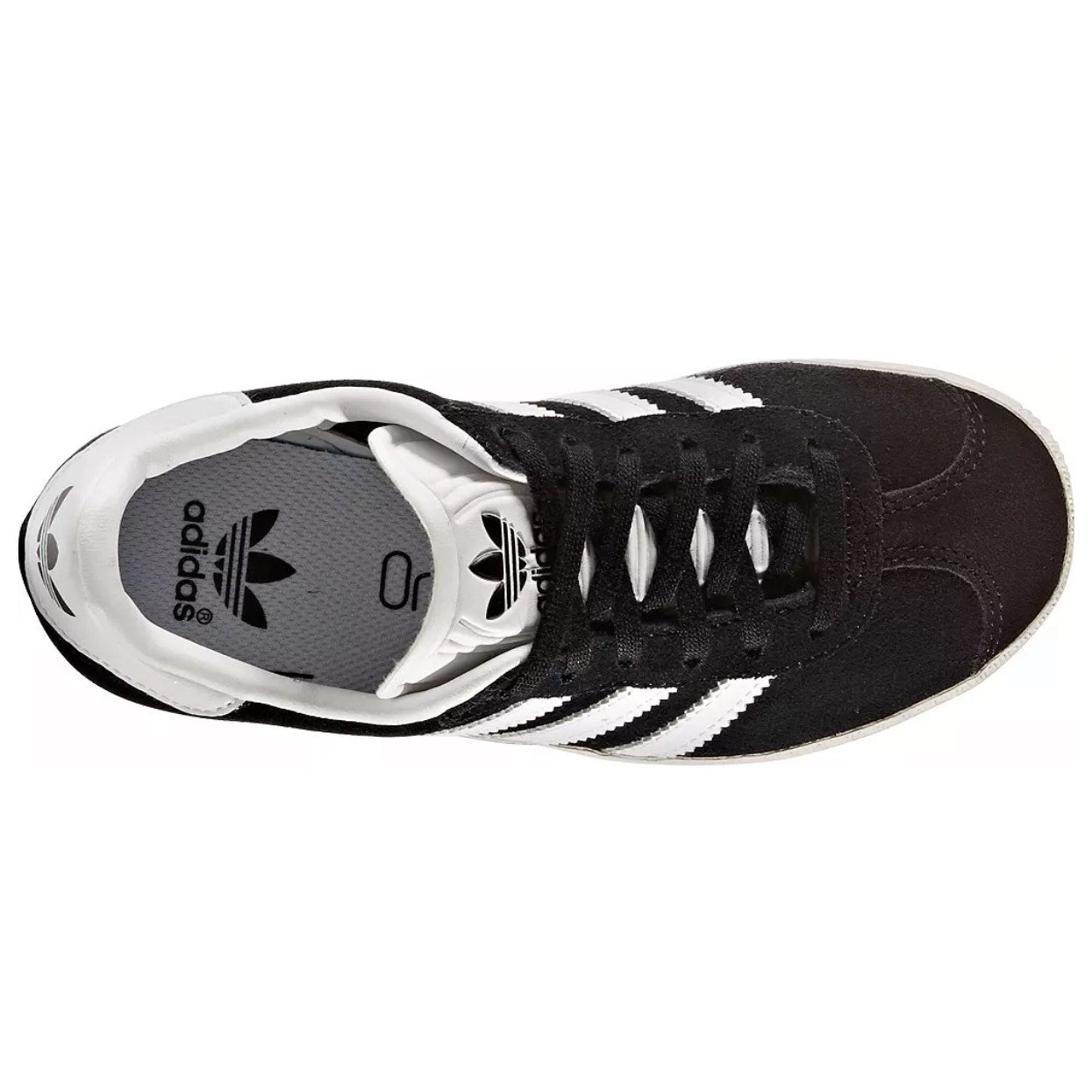 ADIDAS Original Kids' 5.5 CORE BLACK Gazelle Suede Black/White BB2502 NIB