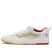 VANS MEN'S 8 ZAHBA VINTAGE SPORT WHITE RED SUEDE MESH NIB