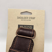 WILSONS LEATHER GENUINE LEATHER ADJUSTABLE SHOULD STRAP BROWN REPLACEMENT STRAP