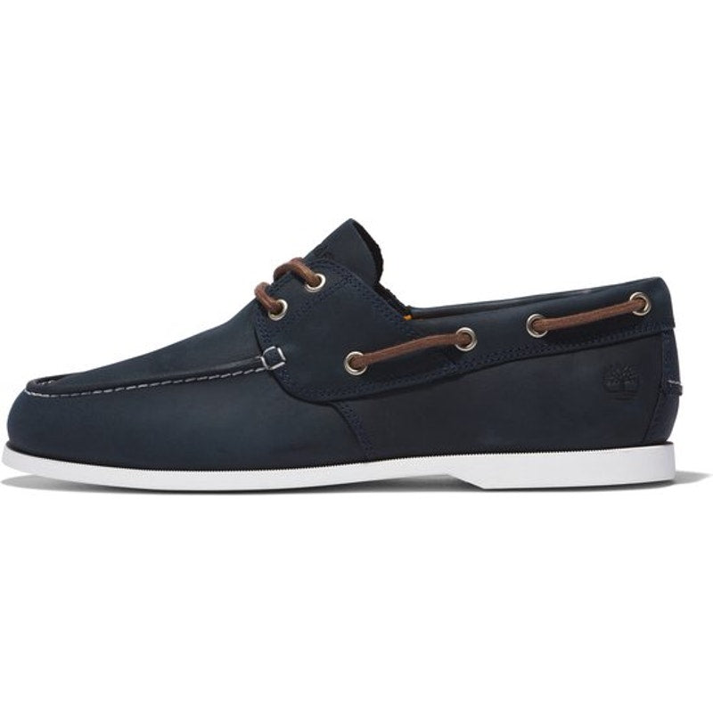 TIMBERLAND MEN'S 13 WIDE NAVY BLUE CEDAR BAY BOAT SHOE TB0A28BM019