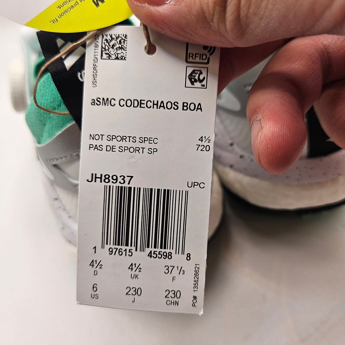 ADIDAS WOMEN'S 6 STELLA MCCARTNEY CODECHAOS GOLF SNEAKERS NWOB JH8937