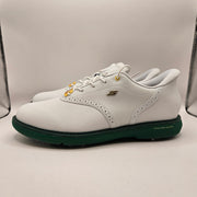 SKECHERS MEN'S 10 GO GOLF PRESTIGE SLIP IN SHOES 214124 ARCH FIT WHITE GREEN