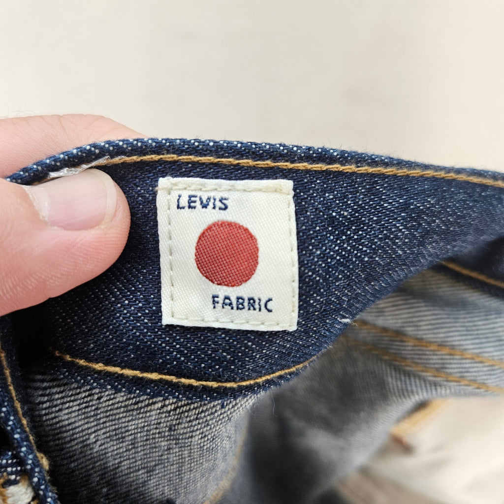 LEVI'S JAPANESE FABRIC WOMEN'S 32X30 BLUE TAB COLUMN JEANS NWT MOJ DARK WASH