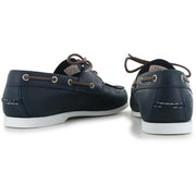 TIMBERLAND MEN'S 12 WIDE NAVY BLUE CEDAR BAY BOAT SHOE TB0A28BM019