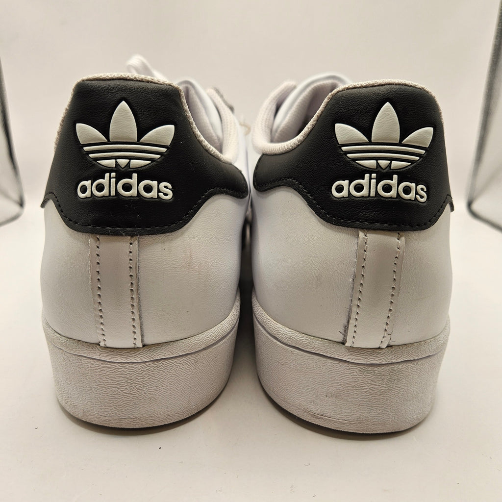 ADIDAS ORIGINALS MEN'S 18 SUPERSTAR WHITE BLACK GOLD SHELL TOE LOW TOP EG4958