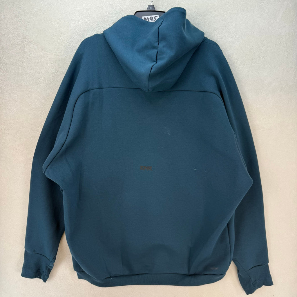 ADIDAS MEN'S XLARGE Z.N.E. PREMIUM FULL ZIP HOODED TRACK JACKET BLUE IN5087
