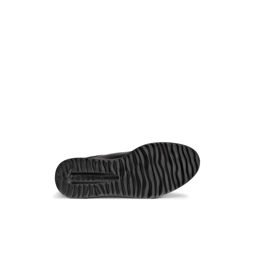 ECCO MEN'S 47 AQUET LEATHER SHOE BLACK NIB 20712401001