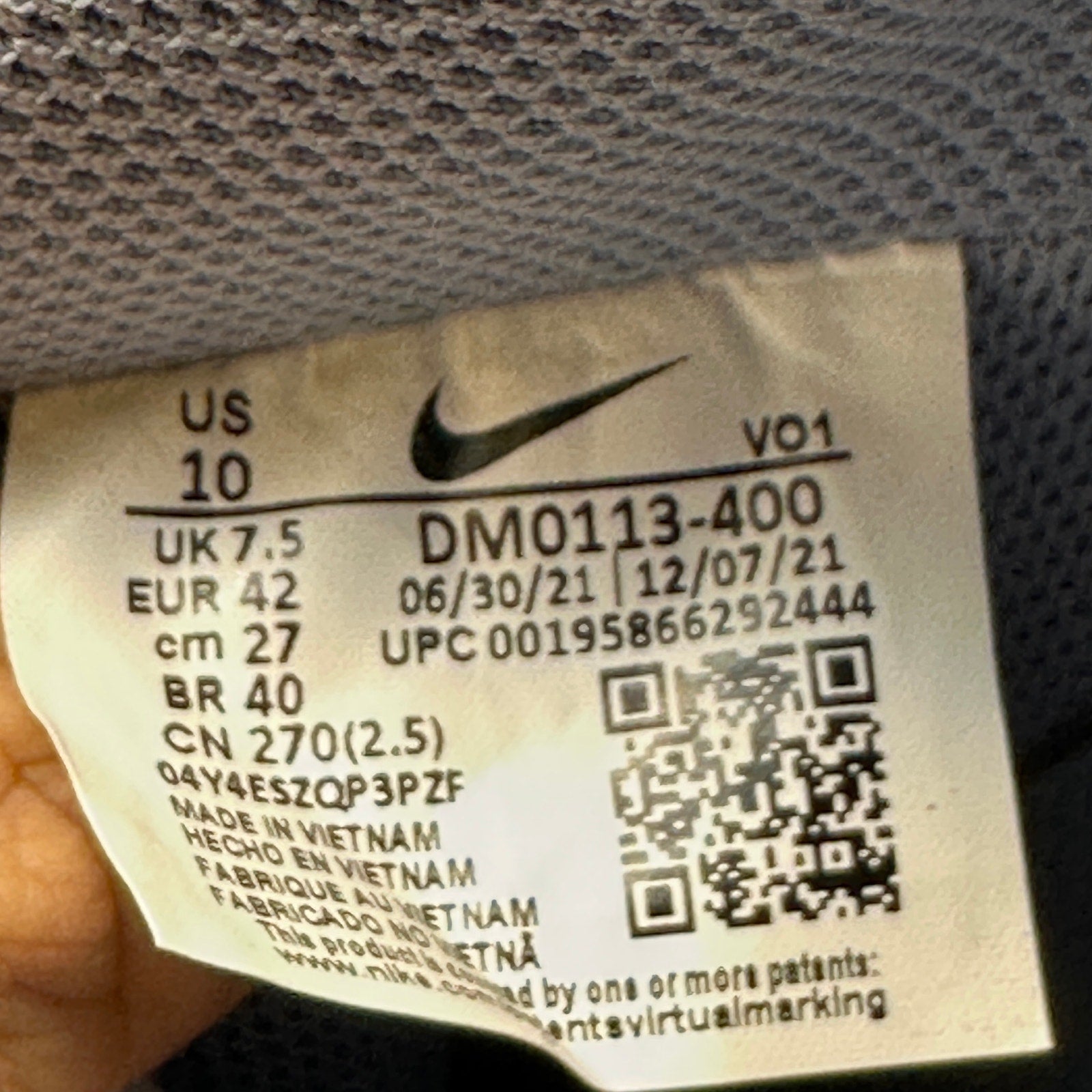 NIKE Women's 10 COURT VISION ALTA ASHEN Slate 2022 DM0113-400