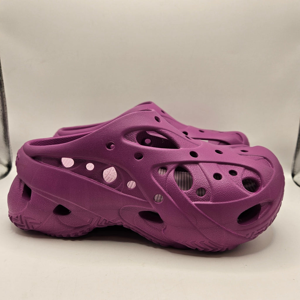 CROCS WOMEN'S 9 CAGED CLOG GRAPEBERRY SLIP ON PLATFORM SHOE 211141-5BV NWT