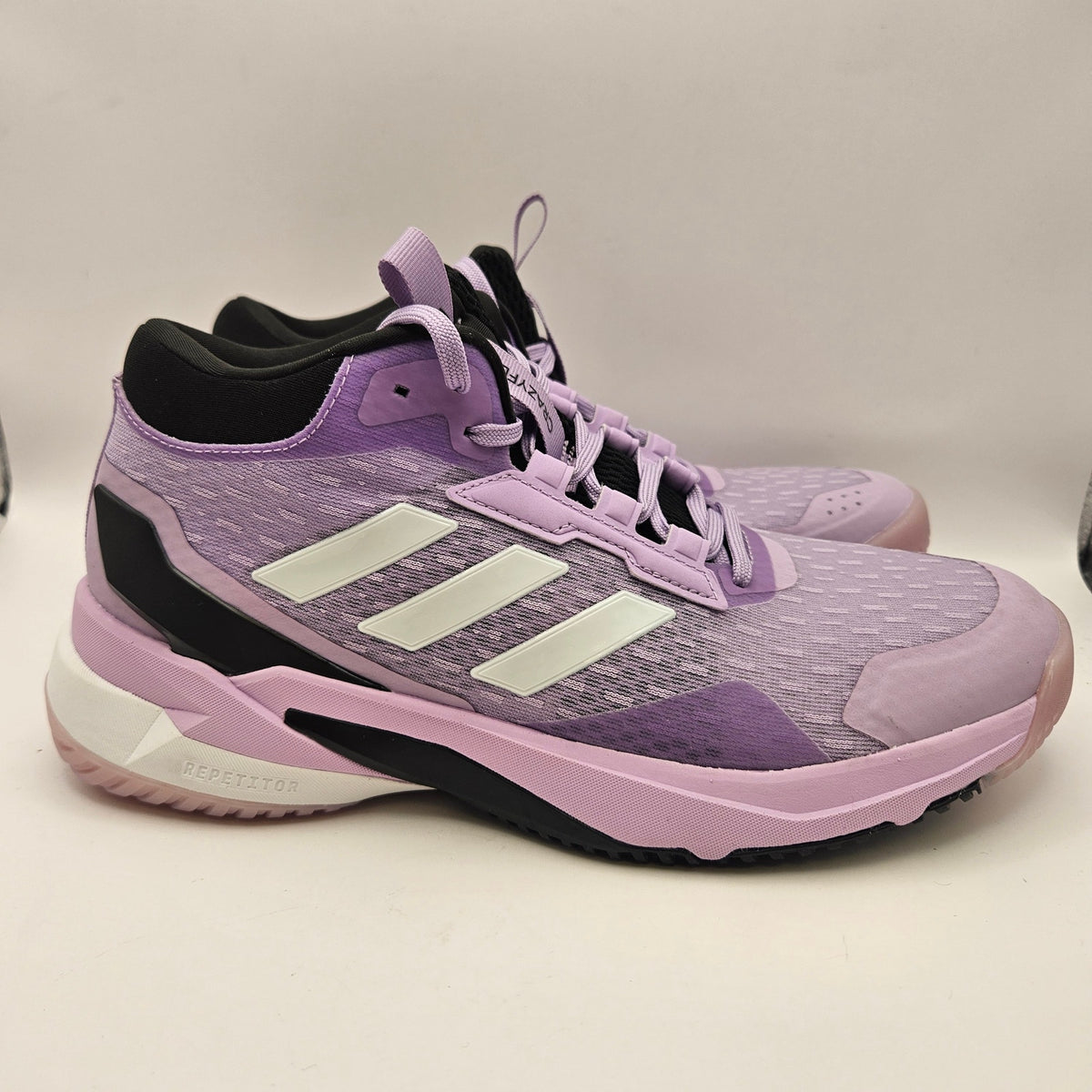 ADIDAS WOMEN'S 8 CRAZYFLIGHT 6 MID PURPLE INDOOR VOLLEYBALL SHOES HP7031 NWOB