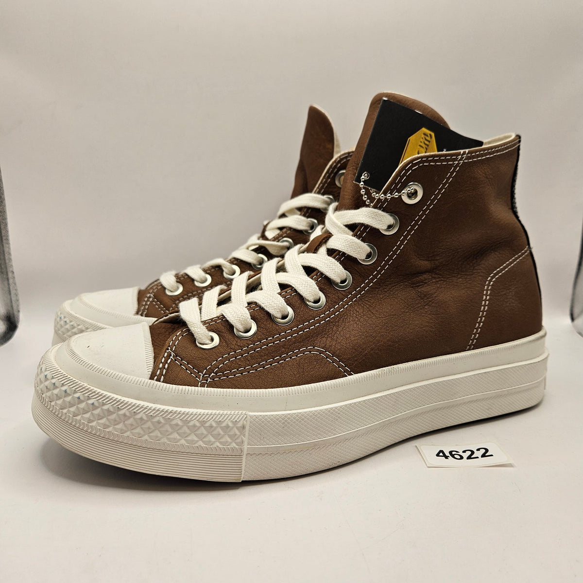 CONVERSE MEN'S 8 FIRST STRING BROWN VIBRAM ALL LEATHER CHUCK TAYLOR A17915C