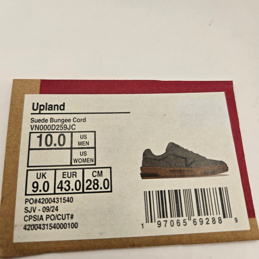 VANS MEN'S 10 UPLAND SUEDE BUNGEE CORD NWOB RARE