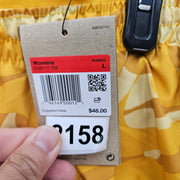 NIKE WOMEN'S LARGE YELLOW DRI FIT ICON CLASH TEMPO LUXE RUNNING SHORTS DQ6117