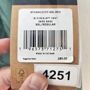 THE NORTH FACE WOMEN'S XXL CIRCALOFT PANT DARK SAGE QUILTED NF0A84JCIOF