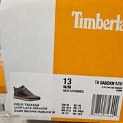 TIMBERLAND MEN'S 13 FIELD TREKKER SNEAKER LOW LACED DARK BROWN NUBUCK NIB