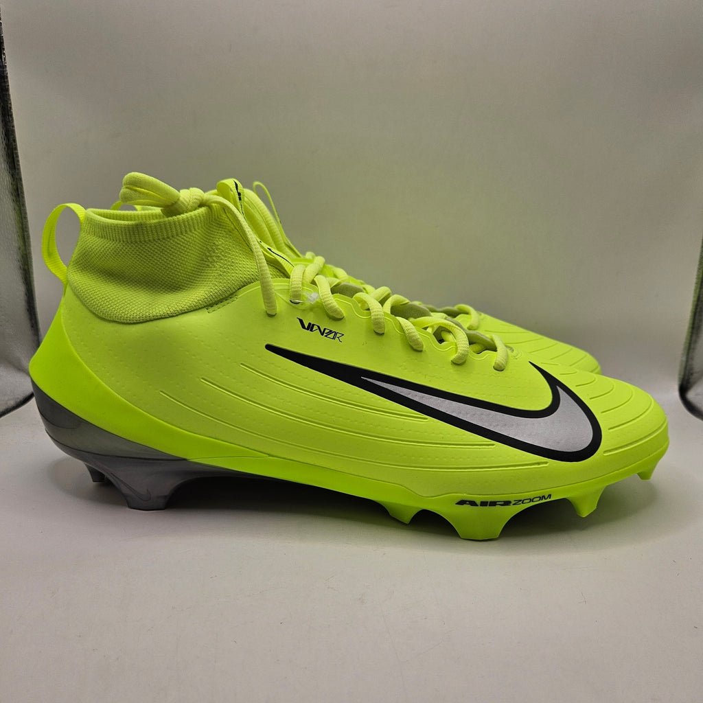 NIKE MEN'S 13 VAPOR PRO 1 FOOTBALL CLEATS VOLT GREEN SILVER IQ5163-700 NWOB