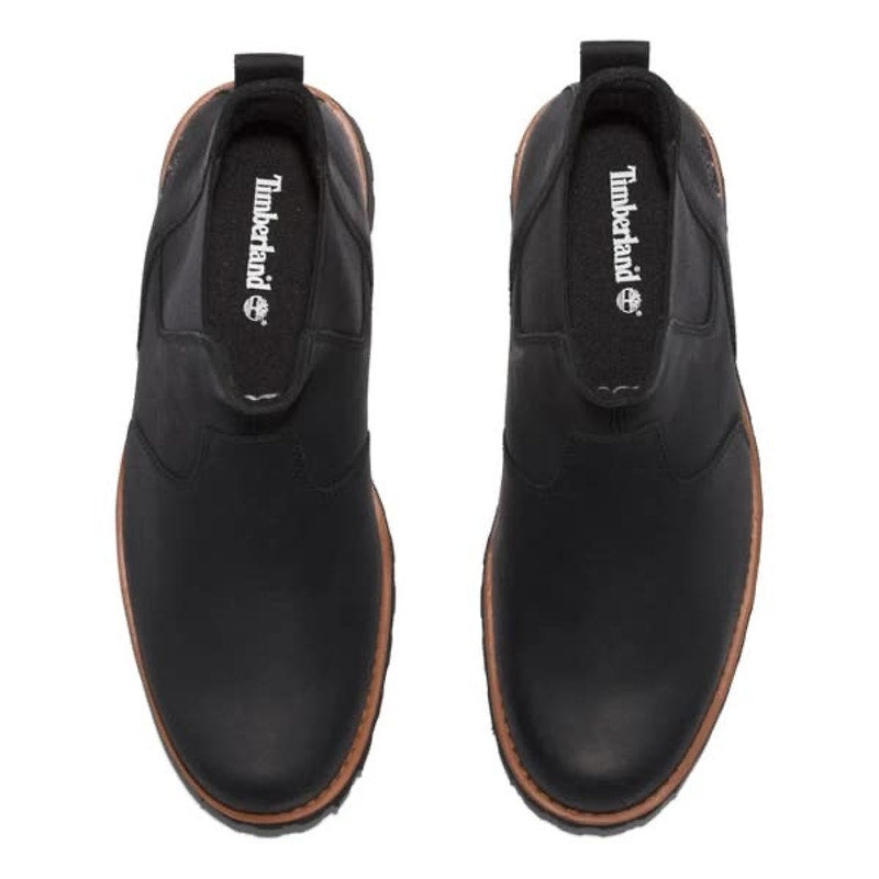TIMBERLAND MEN'S 11.5 ATTLEBORO MID CHELSEA BOOT JET BLACK TB0A624N015 NIB
