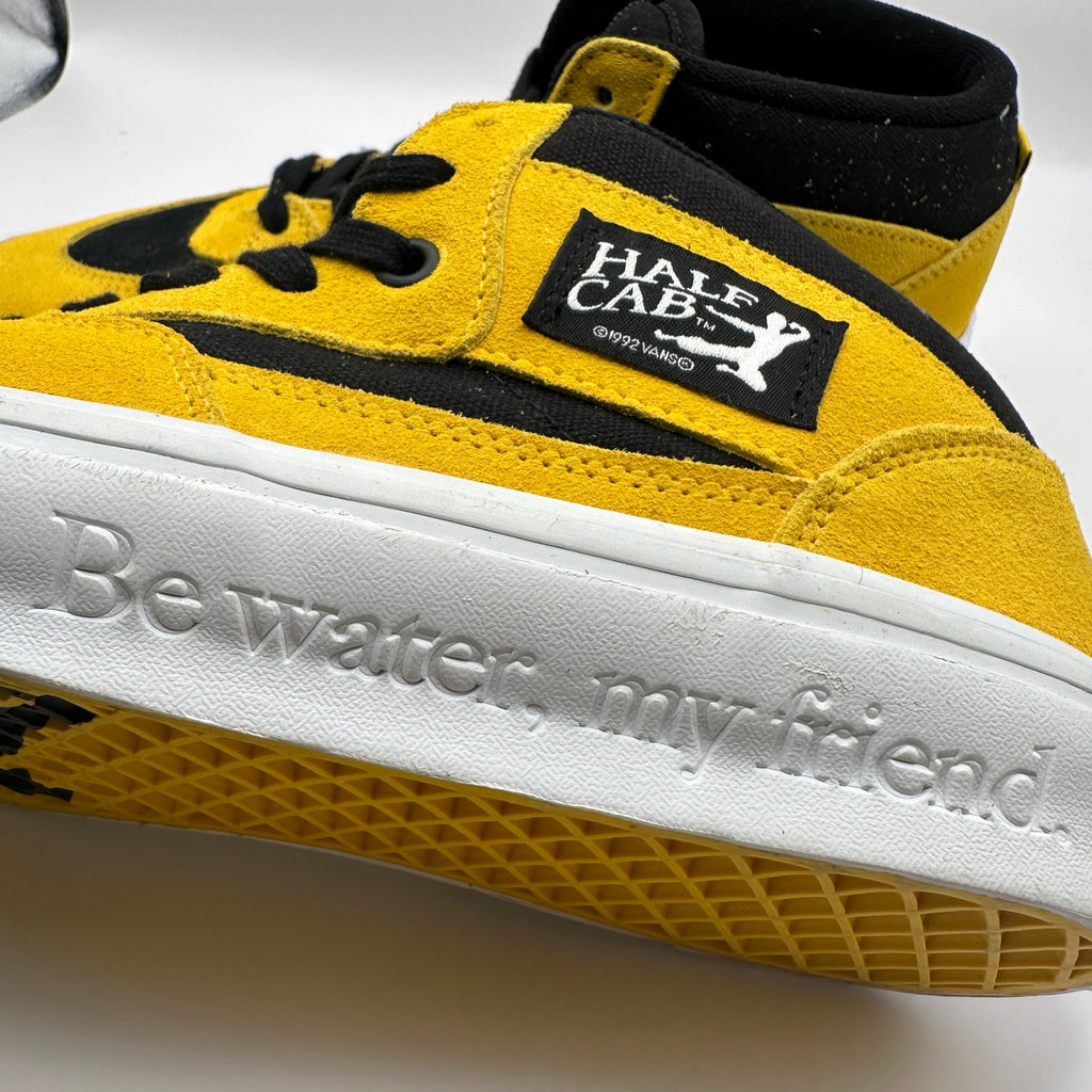 VANs x BRUCE LEE Men's 8.5 Half Cab Skateboarding Shoes Yellow/Black