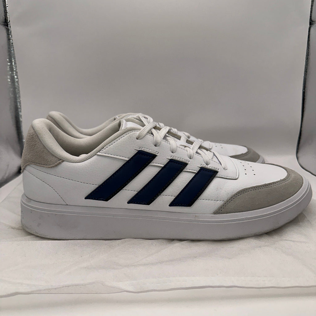 Adidas Courtblock Mens sz 13 Tennis Shoe IG6862 White/Black/Gray