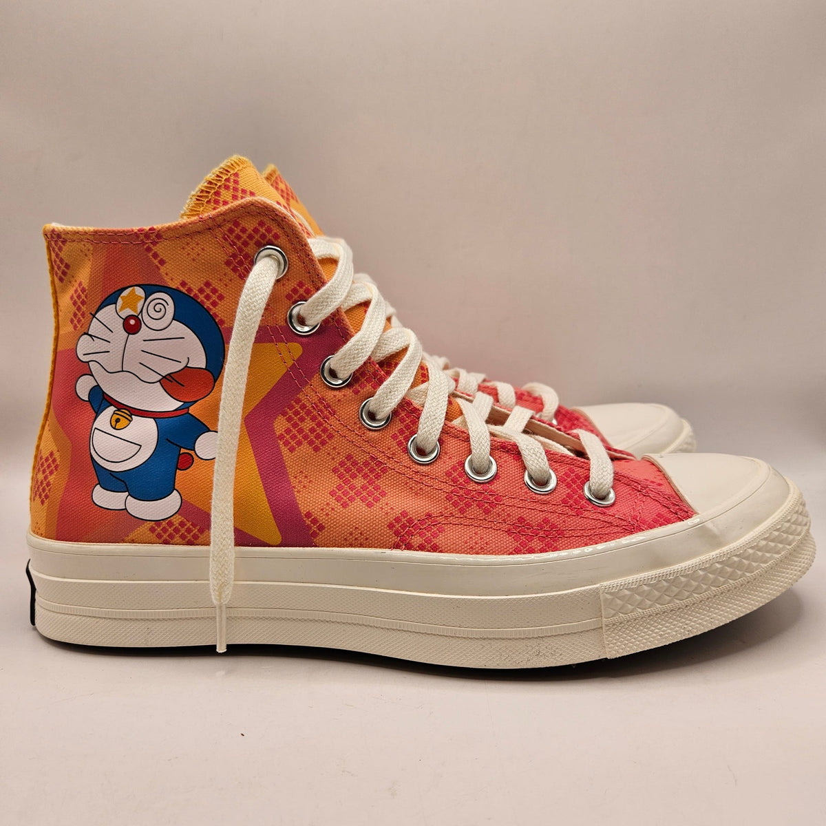CONVERSE MEN'S 8 CHUCK 70 HIGH DORAEMON PINK A15790C CANVAS SNEAKER