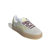 ADIDAS ORIGINALS WOMEN'S 10 SAMBAE OG SNEAKERS GREY BUTTER YELLOW JI2739 NWT