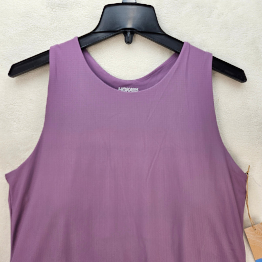 HOKA WOMEN'S XL MIZI OUTDOOR DRESS AMETHYST BUILD IN BRA TENNIS NWT